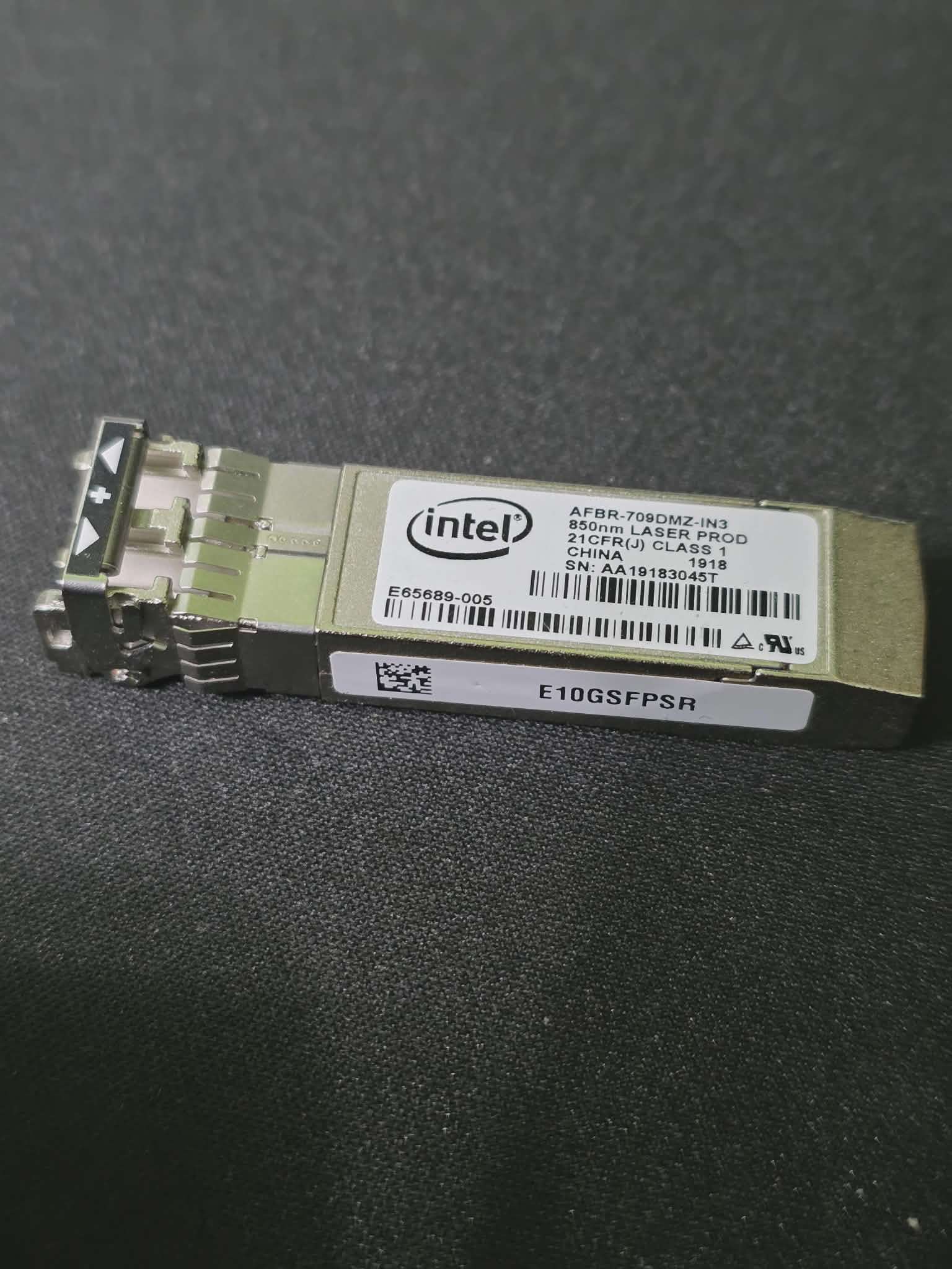 Moduł optyczny: Intel E10GSFPSR (AFBR-709DMZ-IN3)